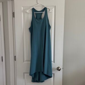 Elegant Teal Sleeveless Dress